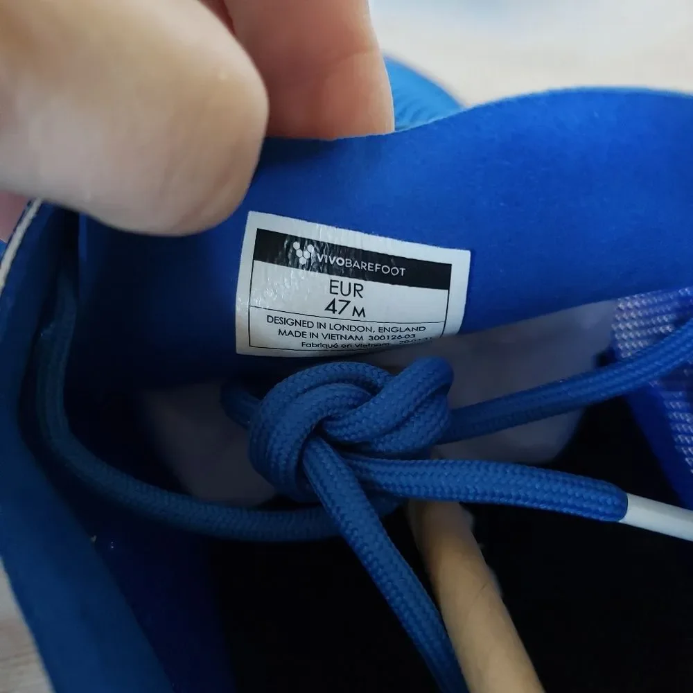 Vivobarefoot Primus Lite II R Vivid Blue Textile Walking Running Outdoor Sneaker